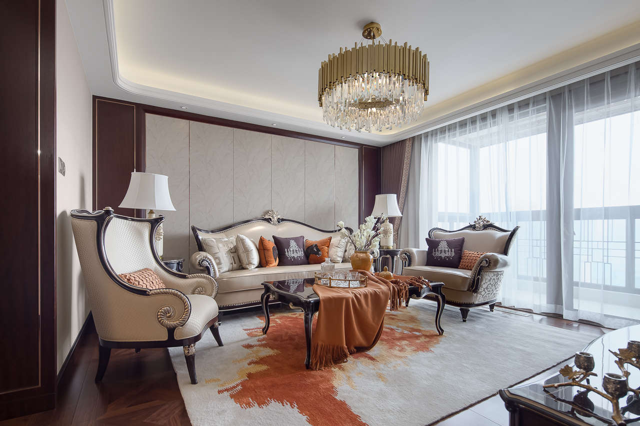 装修案例欧式轻奢风格室内装修效果图-客厅 装修案例欧式轻奢风格室内装修效果图-客厅