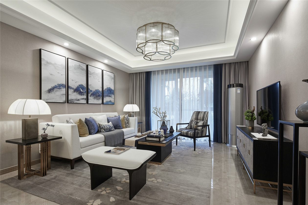 新中式风格室内设计家装案例-客厅 新中式风格室内设计家装案例-客厅