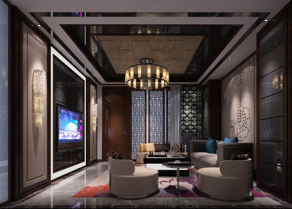新中式风格别墅装修效果图-东逸湾翠河涧四居190平米-休闲室 新中式风格别墅装修效果图-东逸湾翠河涧四居190平米-休闲室