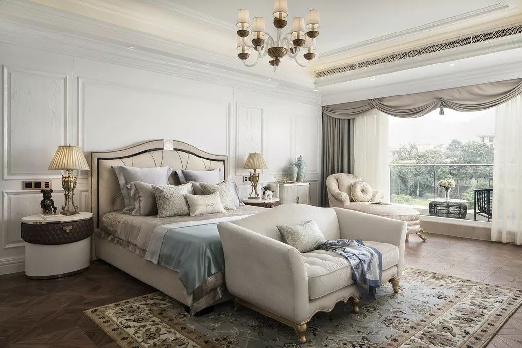 佛山装修公司法式风格别墅装修效果图-主卧 佛山装修公司法式风格别墅装修效果图-主卧
