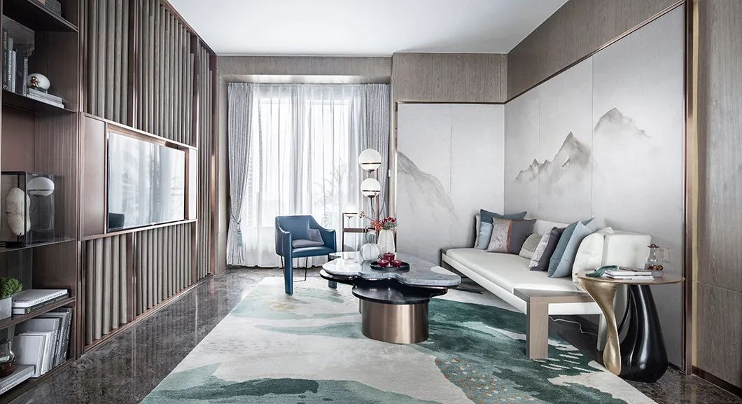 新中式风格家装设计复式装修效果图-休息室 新中式风格家装设计复式装修效果图-休息室