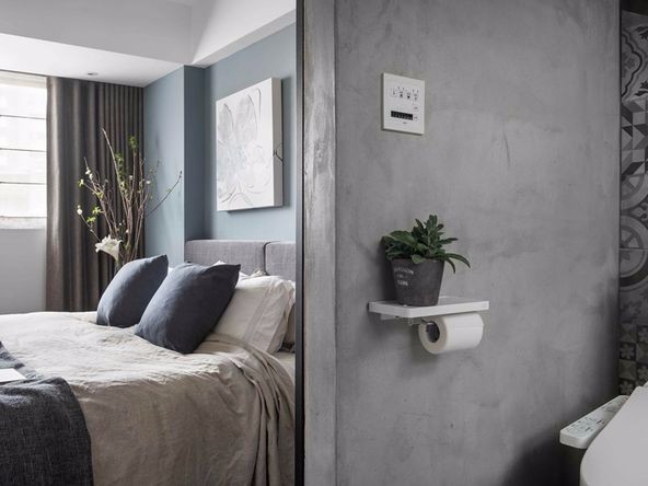 圆融广场二居99平米北欧风格装修案例-主卧 圆融广场二居99平米北欧风格装修案例-主卧