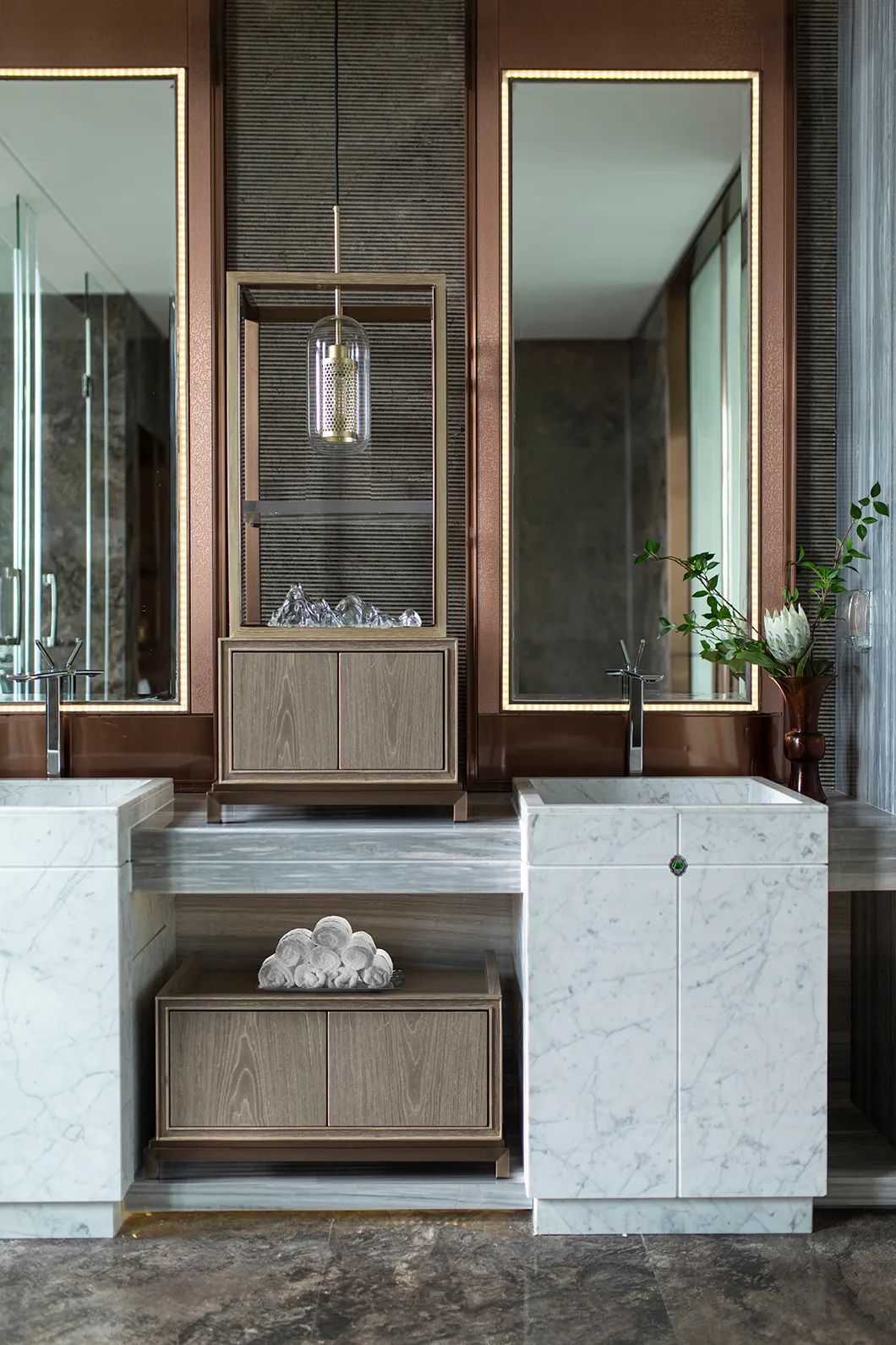 新中式风格家装设计复式装修效果图-卫生间 新中式风格家装设计复式装修效果图-卫生间